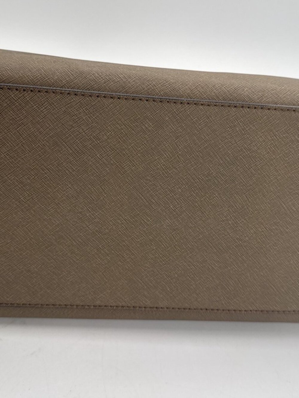 Tommy Hilfiger Shopper Tote Shoulder Bag Olive Green Tan Canvas Purse Strap NEW - Picture 5 of 15